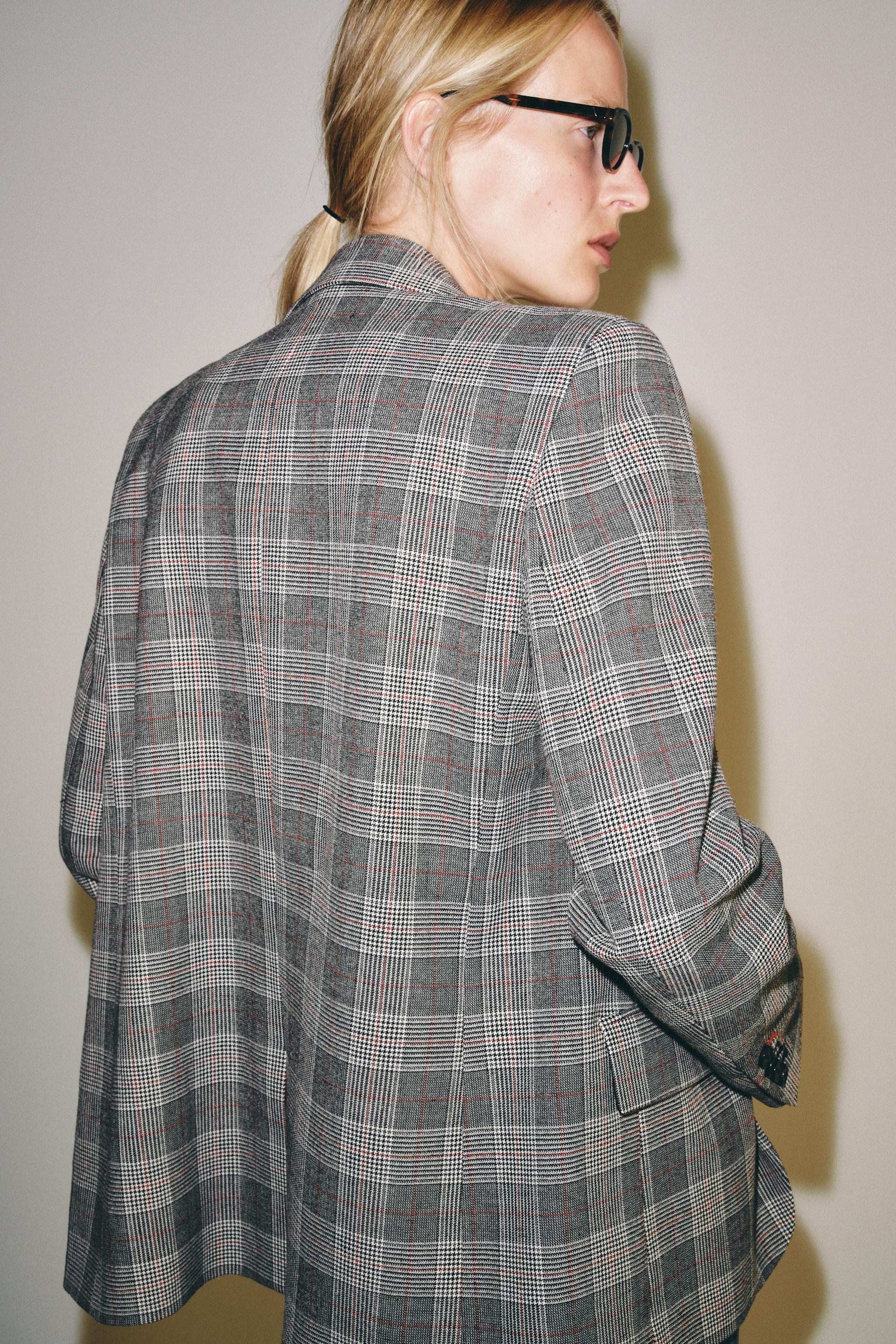ZW COLLECTION PLAID BLAZER